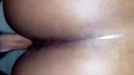 Young couple fucks with big black cock while parents are home!