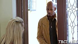 Monstrous Big Black Cock Pounds Horny Teen's Ass Hard In Rough Hardcore Action.