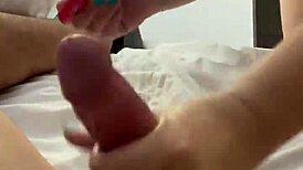 Intense blowjob with a hot Mexican babe sucking deep.