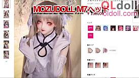 anime character love doll puppet pink in wild toy play