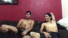 My straight friend lets me suck his dick