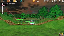 Blue-Haired Princess Gets Fucked by Monster in Hentai Game