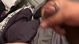 Intense solo jerk-off to explosive cumshot