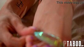 joss lescaf and veronica leal play with straps and toes in pov anal.