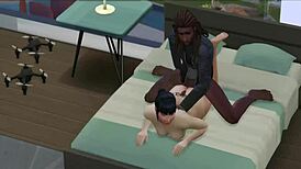 Janet Going For Seconds On That Big Black Cock With Dirty Talk