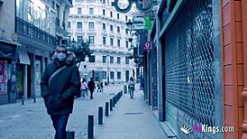 Rosie debuts in porn as old guy watches her bubble butt doggystyle