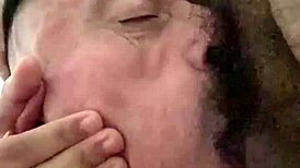 slow motion gagging on hairy gay deepthroat action