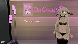 Horny Teen Cosplays Cat Girl Humping Pillow to Orgasm