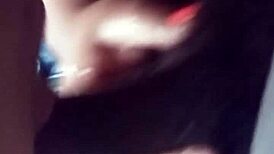 Hey, watch this red BBW suck dick in a car?