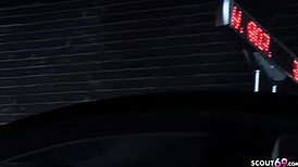 francesca felucci cosplays as taxi milf for outdoor roleplay sex with huge monster cock, cumming on tits