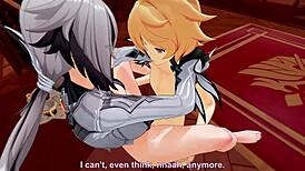 原神动漫美女骑乘牛女式，大屁股每一下都弹跳！