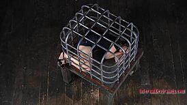 I handcuff'd up this brunette honey and punish'd her hard with choking and gagging in the garage