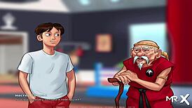 My friend dives into mature pussy in Summertime Saga episode 32 😏