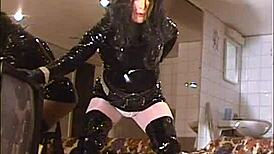 Roxina shines in her shiny panties during this casual video session