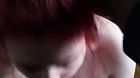 Canadian redhead CHEATS with BIG BLACK COCK deepthroat blowjob