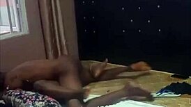 Young african amateur bends over for doggystyle fucking with big black cock