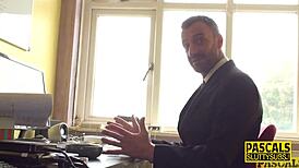 fetish slut in pantyhose gets fingered by dominant brunette