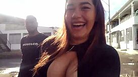 Horny latina invites me for intense fucking, leading to a facial cumshot.