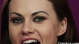 Naughty Peach Receives Facial and Swallows Load