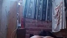 A 'horror' porn video pimped as being from Germany, shows an Argentinian prostitute creme herself while riding