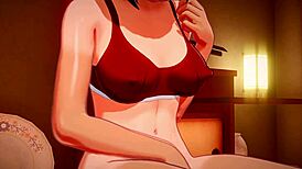 Mio Katou Masturbates Hard and Gets Creampied