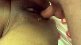 in this ebony amateur scene, she rides hard in doggystyle before taking a deep cumshot in her mouth.