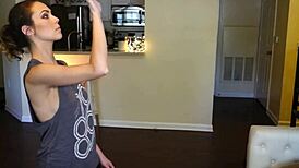 want to see hoop girl's tits shake dancing?