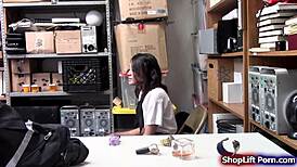 Asian Shoplifter Caught And Fucked