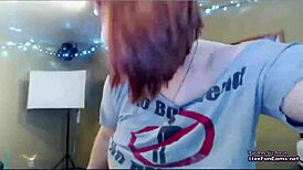 Big tits solo on live webcam show