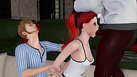 Petite 18+ Girl's First Cheating Deepthroat with Old Man's Monster Cock