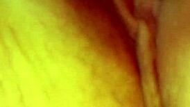 lovense wand makes her squirt wet while moaning loudly