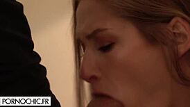 Tiffany Tatum rides and bends over for two men in stockings and lingerie