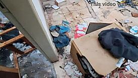 Naughty teen enjoys big cock in construction house