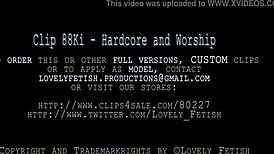 In this clip, a cute latina worships cock and ass with sensual passion