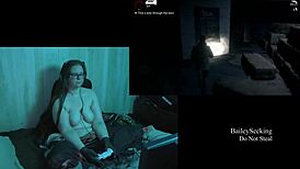 Hey, wanna see my big natural tits in this naked Alan Wake game?