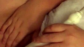 watch homemade vanessa play with toys and get creampied in this bbw scene