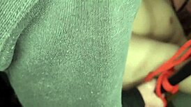 Blonde bound in bondage on desk, enduring hardcore anal assfucking and creampie