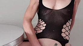 Hot Flemish Girl Orgasms in Lingerie!