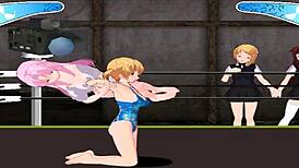 Lesbian Princesses Play Intense Game In Ring Part 4!