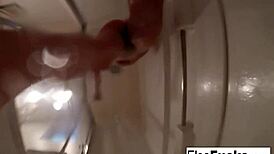 Tight teen 18+ Elsa toys her wet pussy with various toys in solo session.