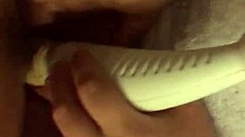 watch homemade vanessa play with toys and get creampied in this bbw scene