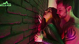 Look at this cosplay redhead slut getting banged doggystyle hard!