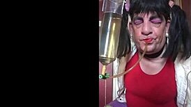 Shy bisexual crossdresser begs for public mouth humiliation