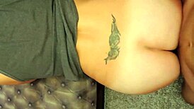 damn, this milf got pounded and cum splashed between her big tits!