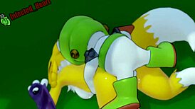 i watch renamon and kumamon creampie in this hentai loop