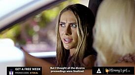 Busty Milf Brings Hot Stepbae Mackenzie Mace To Fuck Divorce Lawyer