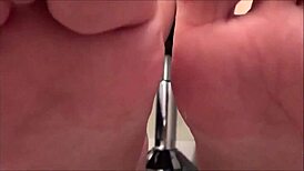 Foot worship session with mistress domination and humiliation