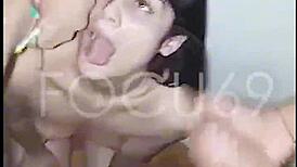 Intense Double Anal Trio with Facial Cumshot in Cuckold Group