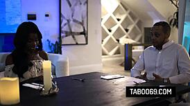 nicole kitt, that hot black teen, sneaks a hardcore fuck with a cheating husband