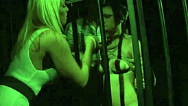 Restrained slave faces humiliation in rough threesome with dildo and maledom